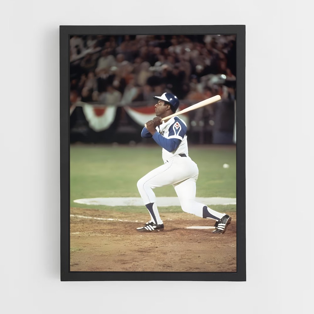 Poster Hank de aaron – affiche Baseball (vue 2)